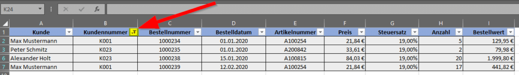 angewendeter-Filter-Filtersymbol